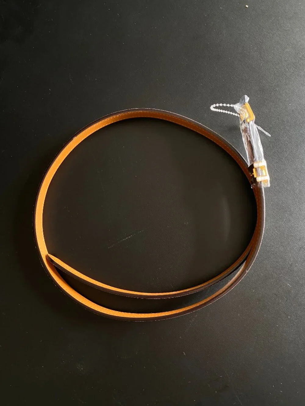 Hermès 15mm Pop H White Epsom Leather Belt Gold Hardware Size 80 France NWOT